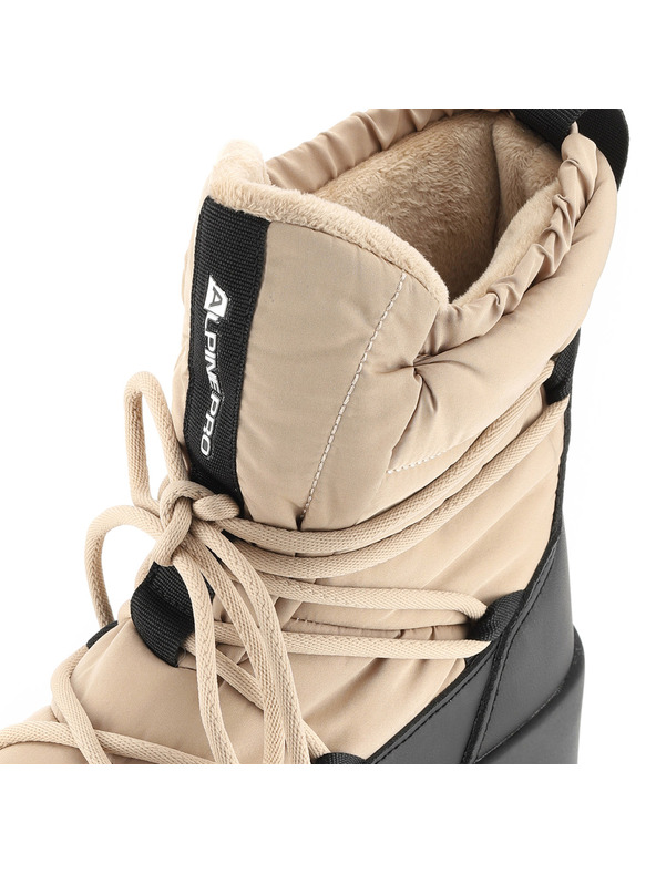 ALPINE PRO Ženska zimska obutev s toplo podlogo ALPINE PRO PRIBA white pepper