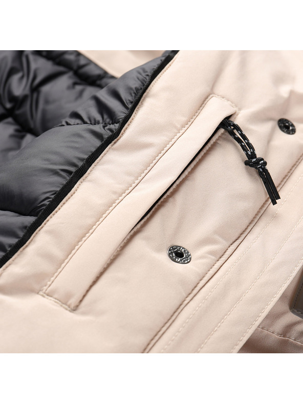 ALPINE PRO Ženski zimski plašč z membrano ptx ALPINE PRO WUSSA shifting sand