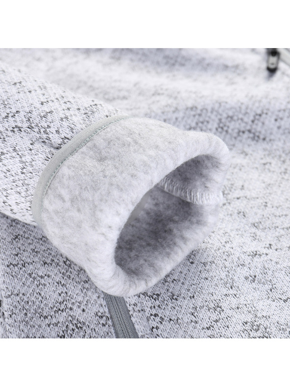 ALPINE PRO Ženska topla jopica z zadrgo ALPINE PRO ZEGA 2 white