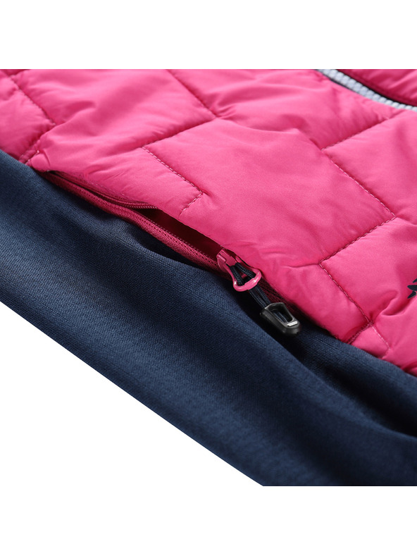 ALPINE PRO Otroška jopa z merino polnilom ALPINE PRO JORWO 2 fuchsia fedora