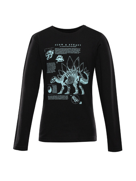 ALPINE PRO Otroška majica iz organske bombaževine ALPINE PRO ECCO 2 black varianta pf