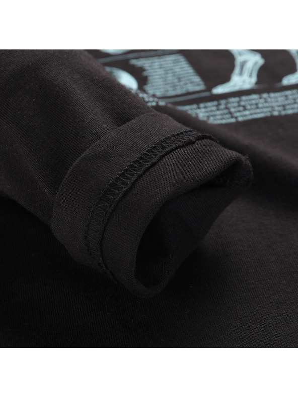 ALPINE PRO Otroška majica iz organske bombaževine ALPINE PRO ECCO 2 black varianta pf