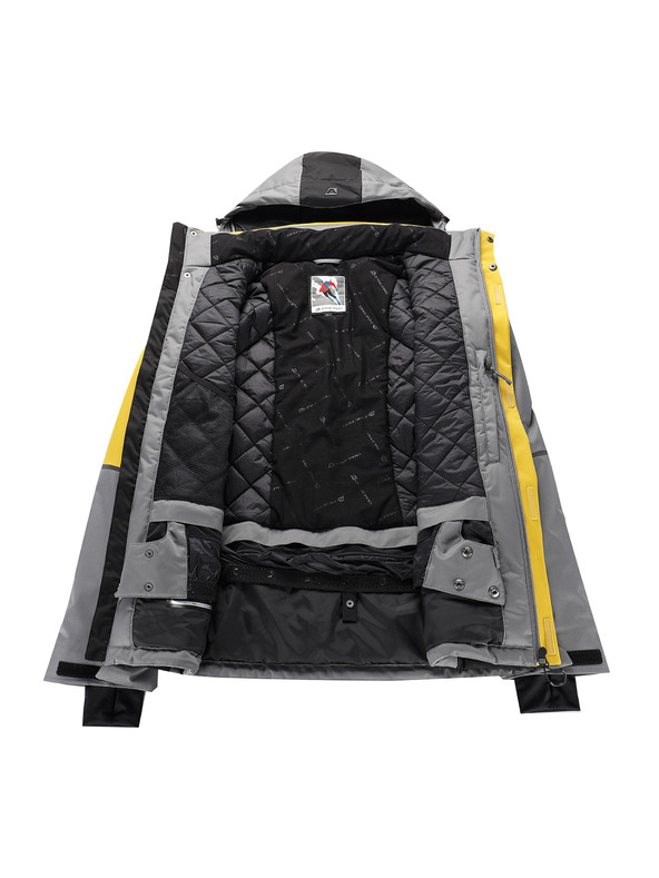 ALPINE PRO Moška smučarska jakna z membrano ptx snow ALPINE PRO DEAR 2 lemon curry