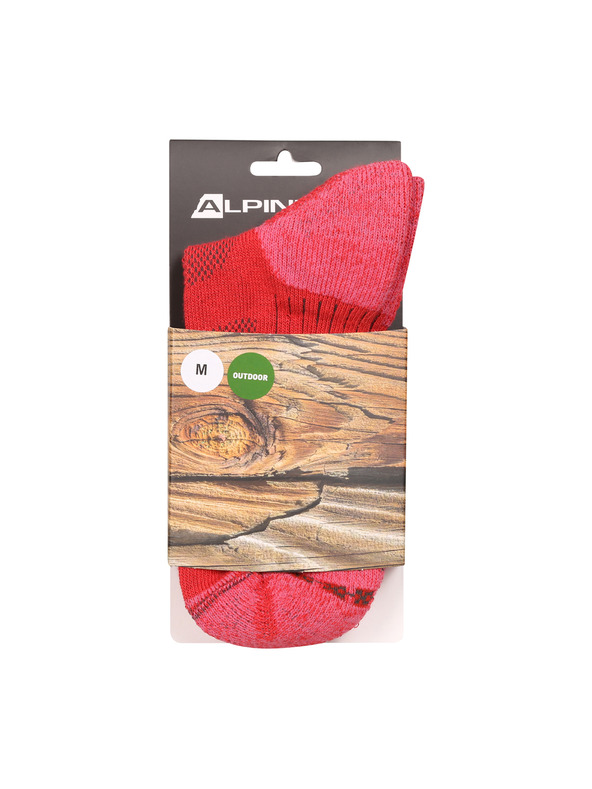 ALPINE PRO Antibakterijske nogavice ALPINE PRO KEROWE calypso coral