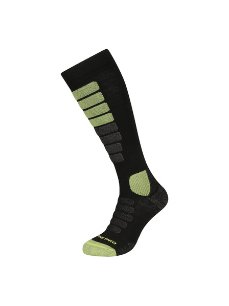 ALPINE PRO Športne podkolenke iz merino volne ALPINE PRO RODE black