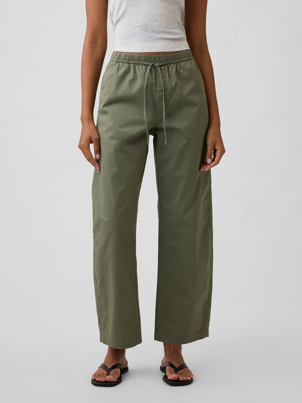 GAP Hlače High Rise Easy Barrel Khakis GAP