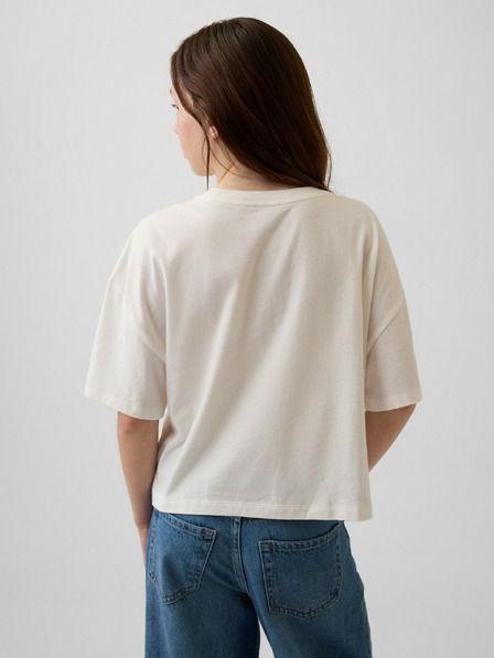 GAP Otroško oversize majico z logotipom GAP