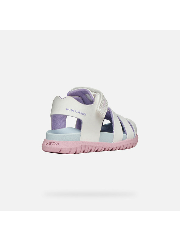 Geox Bele dekliške sandale Geox Sandal Fusbetto