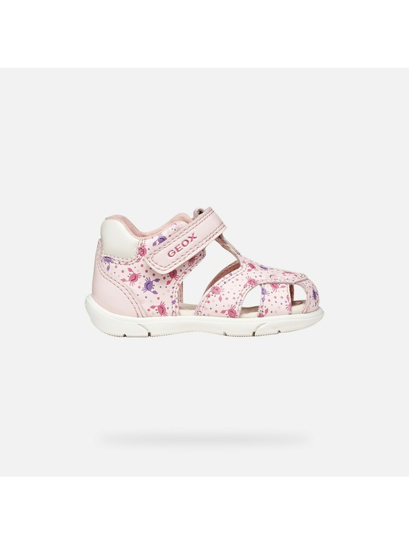 Geox Svetlo rožnate deklešnje sandale za prve korake Geox Sandal Zapito