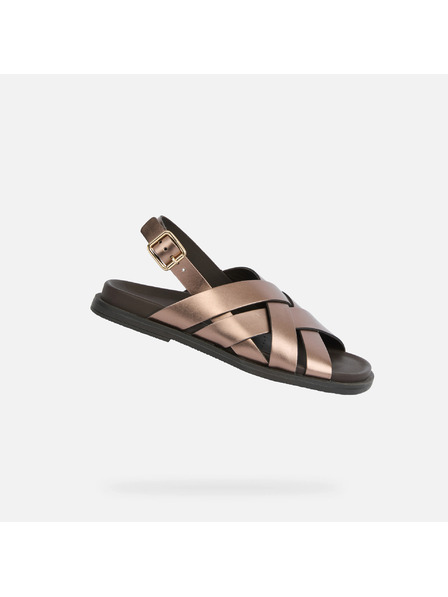 Geox Rjave ženske sandale Geox Adelash