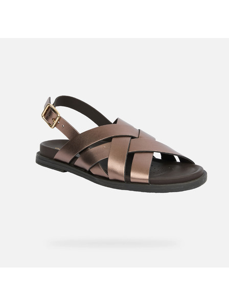 Geox Rjave ženske sandale Geox Adelash