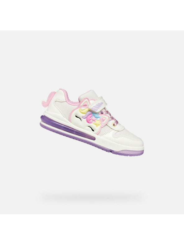 Geox Bele dekliške superge Geox Sketlite