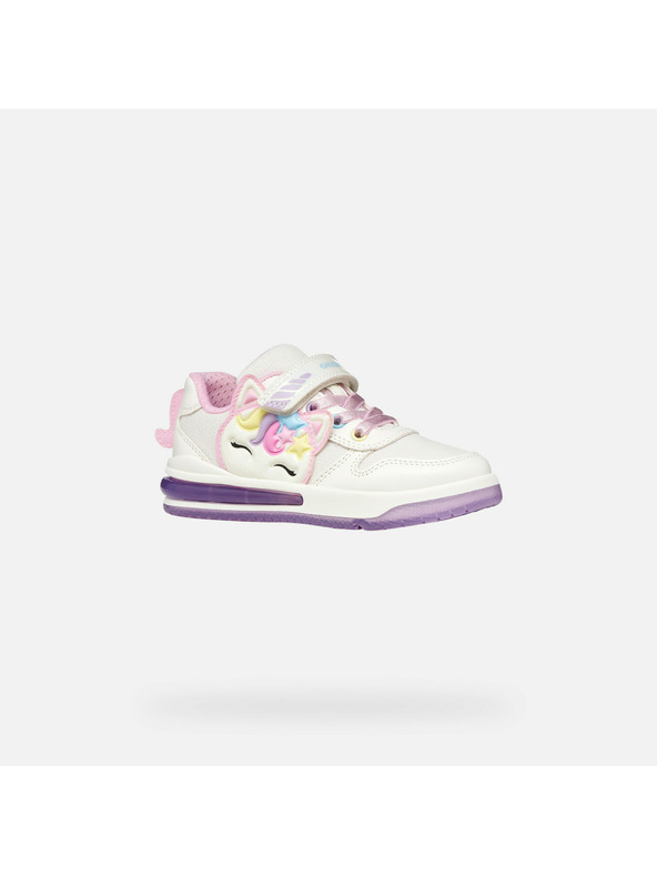 Geox Bele dekliške superge Geox Sketlite