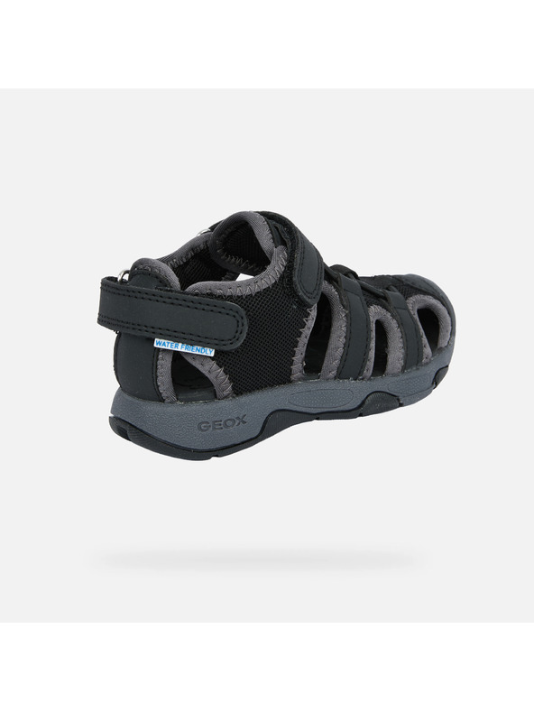 Geox Crne deciske sandale Geox Multy