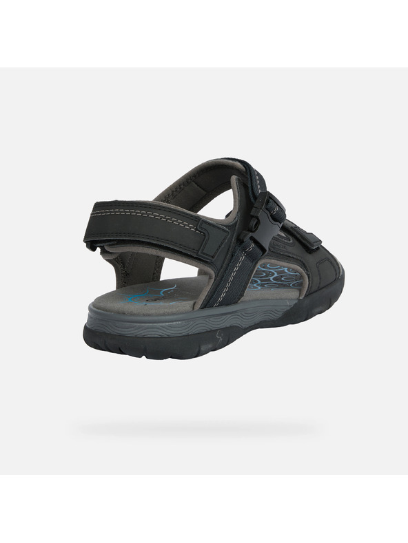 Geox Črni moški sandali Geox Spherica EC5