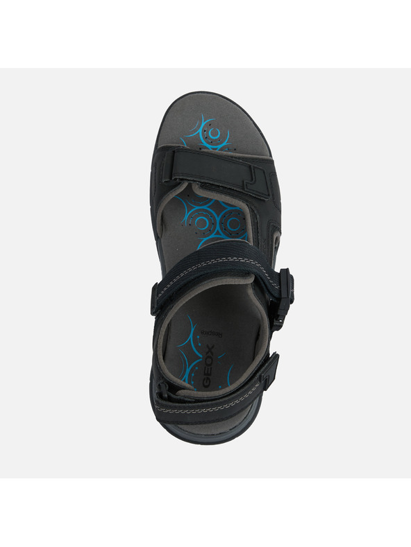 Geox Črni moški sandali Geox Spherica EC5