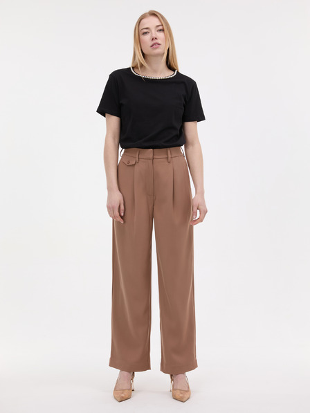 Orsay Črna ženska majica z aplikacijo ORSAY