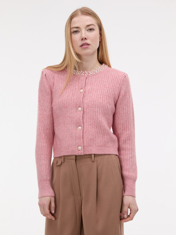 Orsay Svetlo roza ženski kardigan z aplikacijo ORSAY