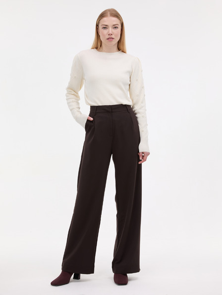 Orsay Kremni ženski pulover z aplikacijo ORSAY