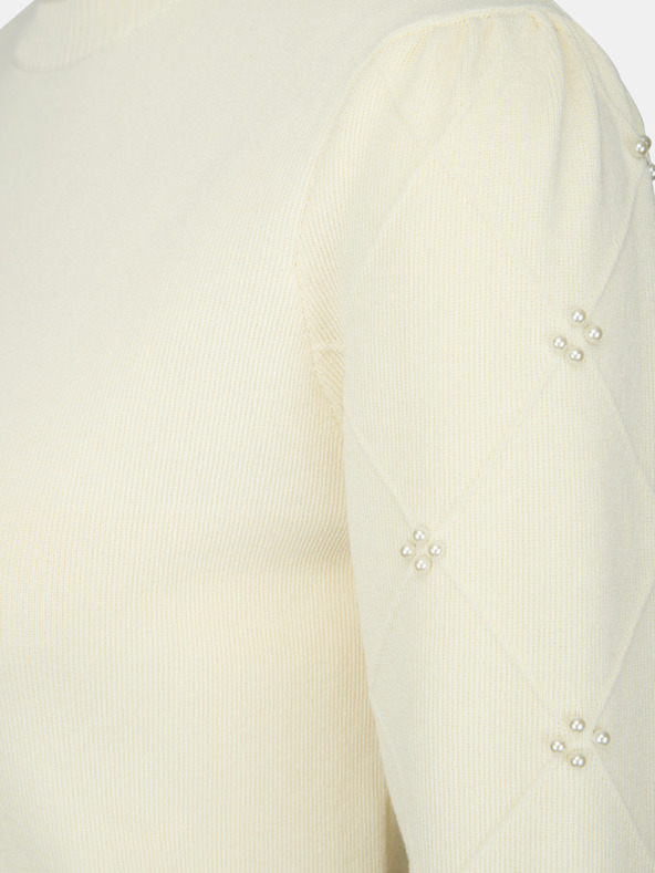 Orsay Kremni ženski pulover z aplikacijo ORSAY