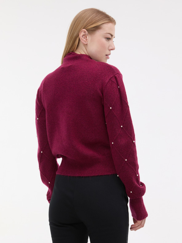 Orsay Bordo ženski pulover z aplikacijo ORSAY