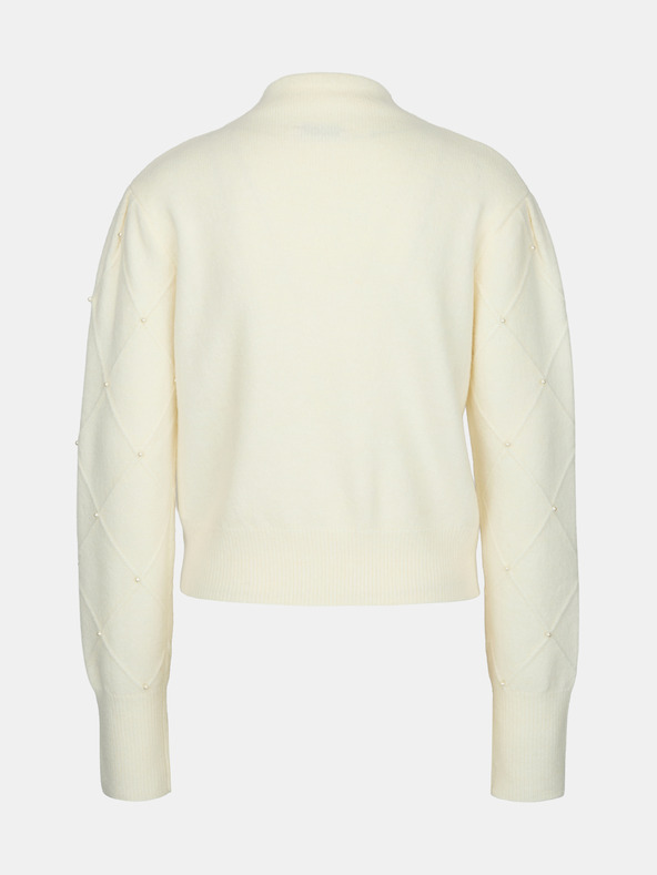 Orsay Kremni ženski pulover z aplikacijo ORSAY