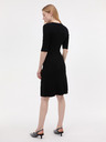 Orsay Črna ženska obleka do kolen ORSAY