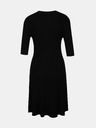 Orsay Črna ženska obleka do kolen ORSAY