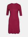 Orsay Vinsko rdeča ženska obleka do kolen ORSAY