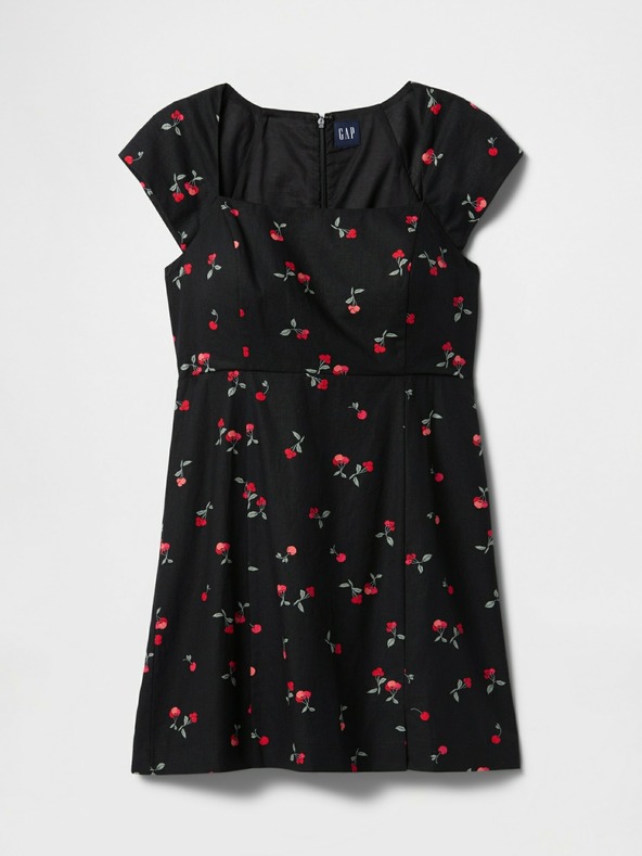 GAP Lanene mini obleke GAP