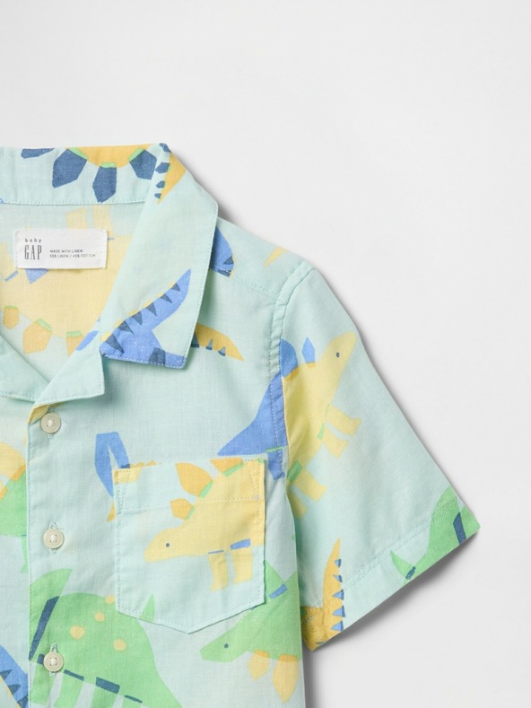 GAP Dojenček srajca z delom lanu GAP