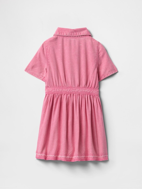 GAP Dojenček džins srajčna obleka GAP