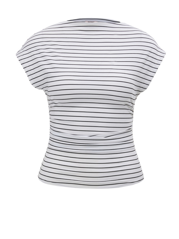 Orsay Bela črtasta ženska majica s kratkimi rokavi ORSAY