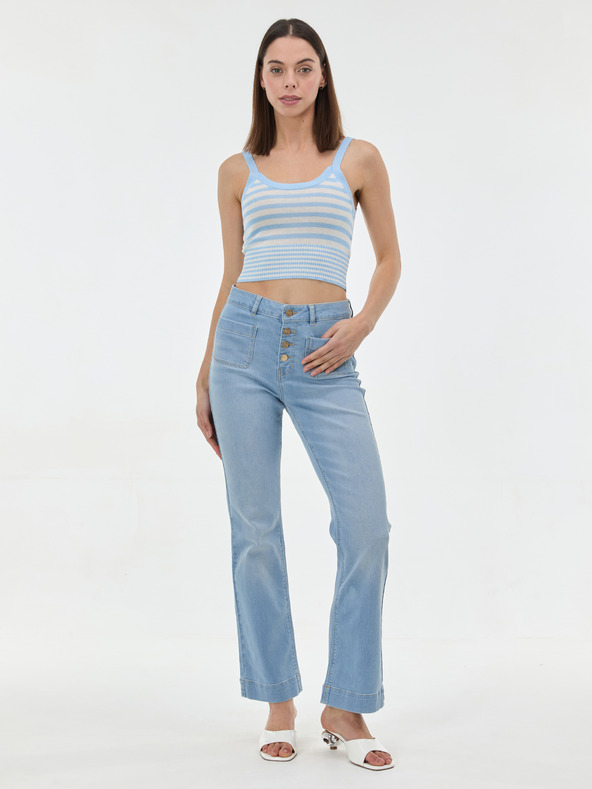 Orsay Svetlo moder črtast ženski top ORSAY