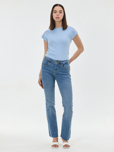 Orsay Svetlo moder ženski pulover brez rokavov ORSAY