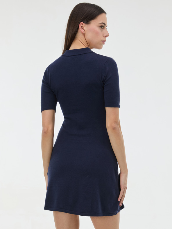 Orsay Temno modra ženska pletena obleka ORSAY