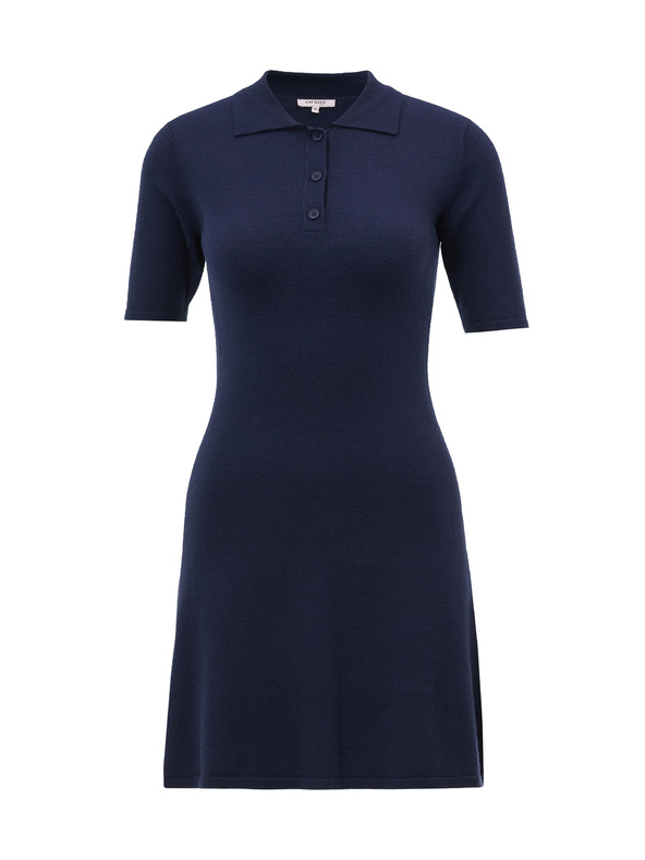 Orsay Temno modra ženska pletena obleka ORSAY