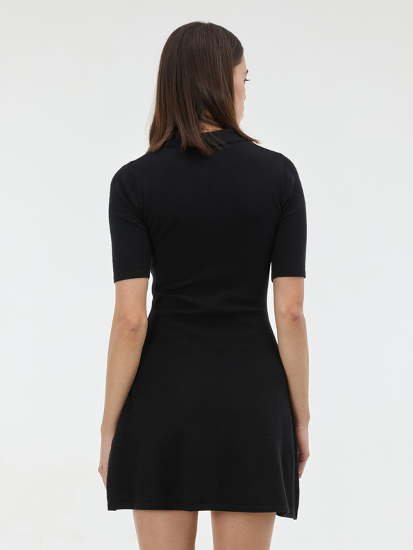 Orsay Črna ženska pletena obleka ORSAY