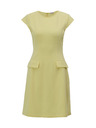 Orsay Rumena ženska obleka do kolen ORSAY
