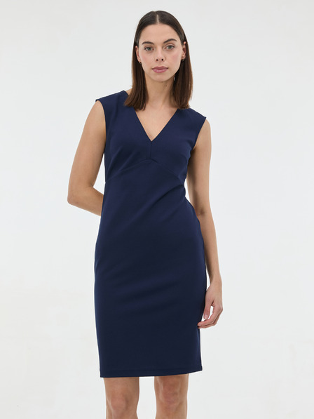 Orsay Temno modra ženska oprijeta obleka ORSAY