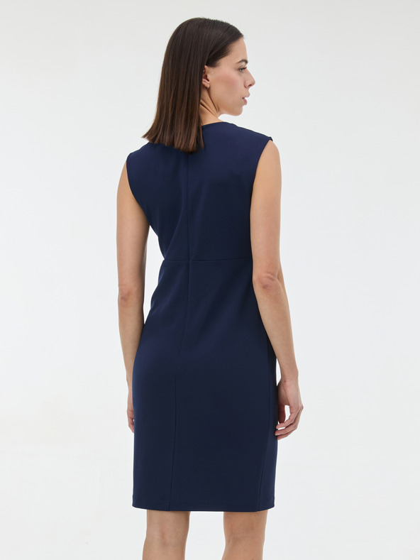 Orsay Temno modra ženska oprijeta obleka ORSAY