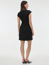 Orsay Črna ženska obleka do kolen ORSAY