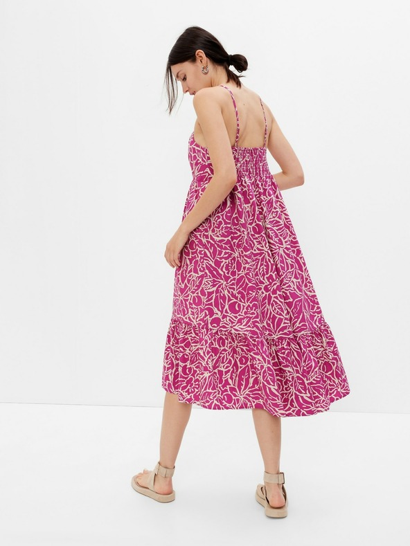 GAP Midi obleka s globokim izrezom GAP