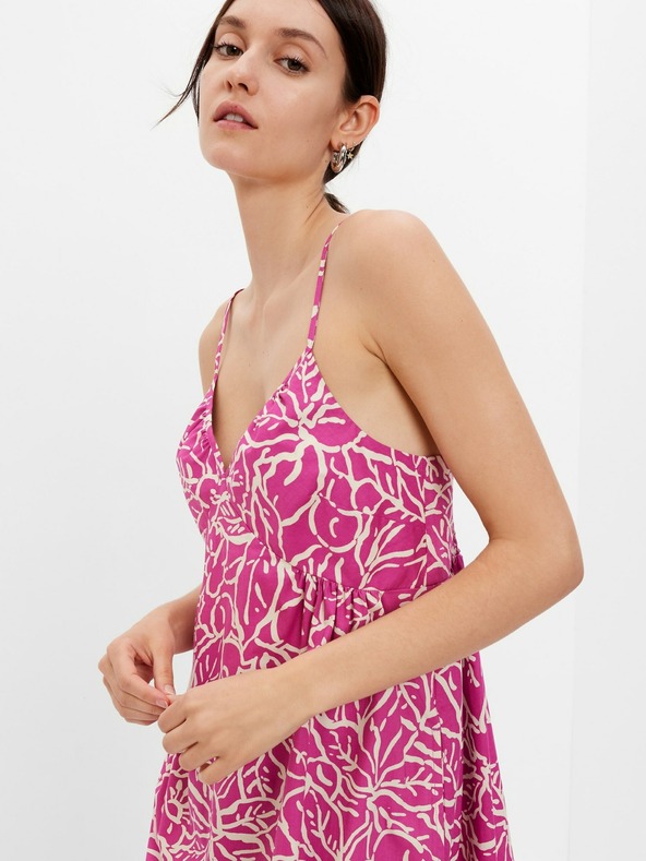 GAP Midi obleka s globokim izrezom GAP