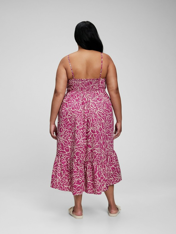 GAP Midi obleka s globokim izrezom GAP