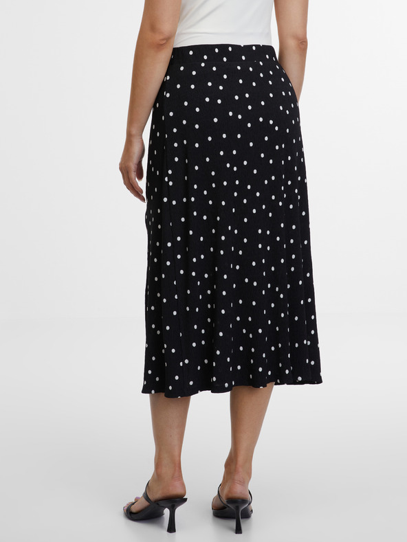 Orsay Črno žensko krilo na pike ORSAY