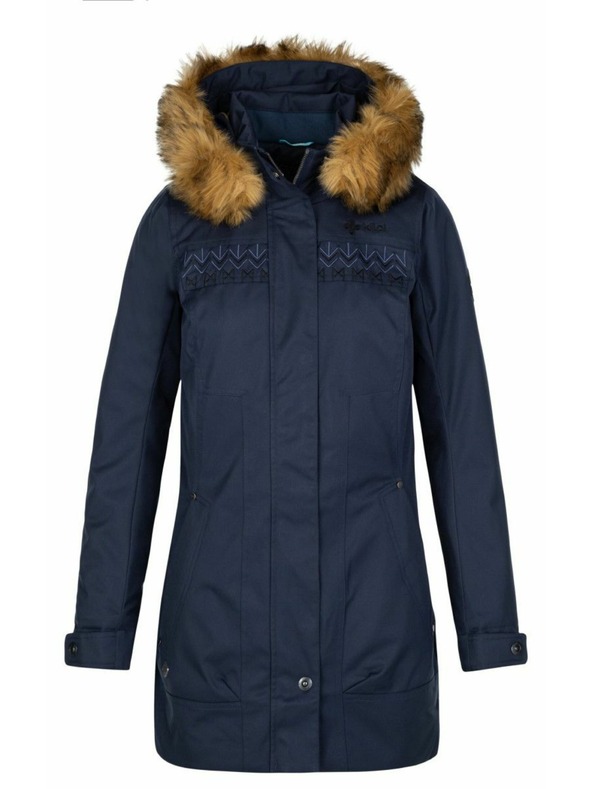 Kilpi Temno moder ženski zimski plašč Kilpi PERU-W