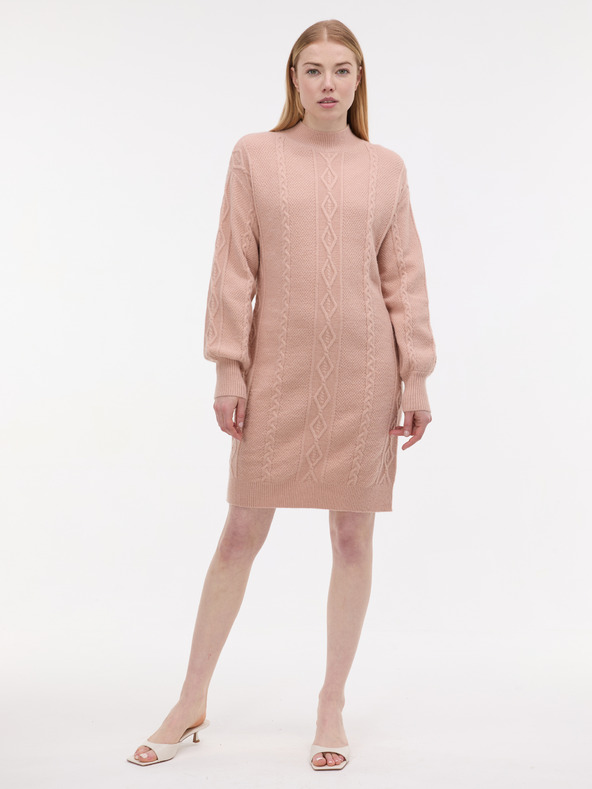 Orsay Svetlo roza ženska pletena obleka ORSAY