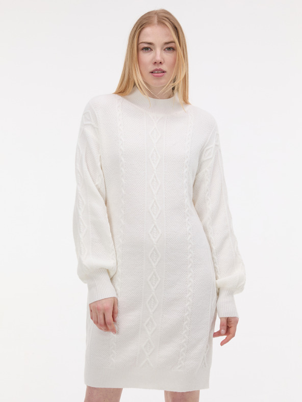 Orsay Kremasta ženska pulover obleka ORSAY