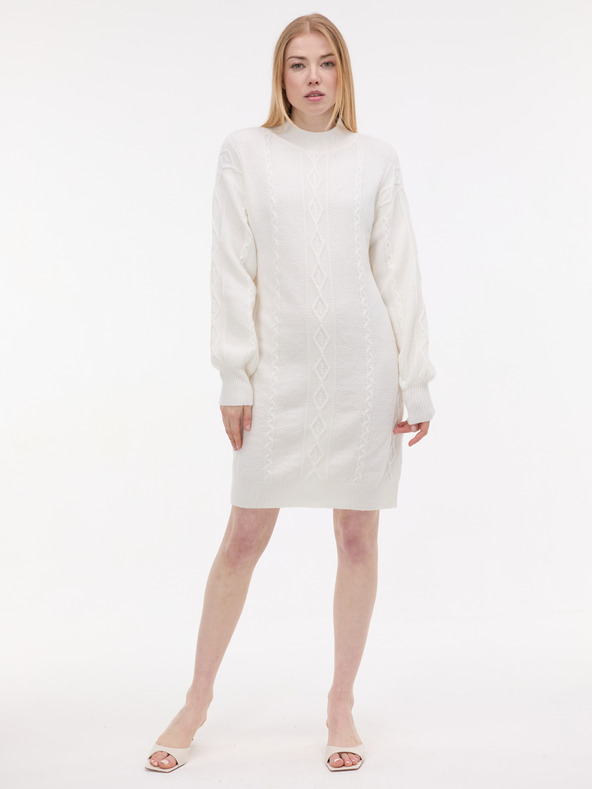 Orsay Kremasta ženska pulover obleka ORSAY